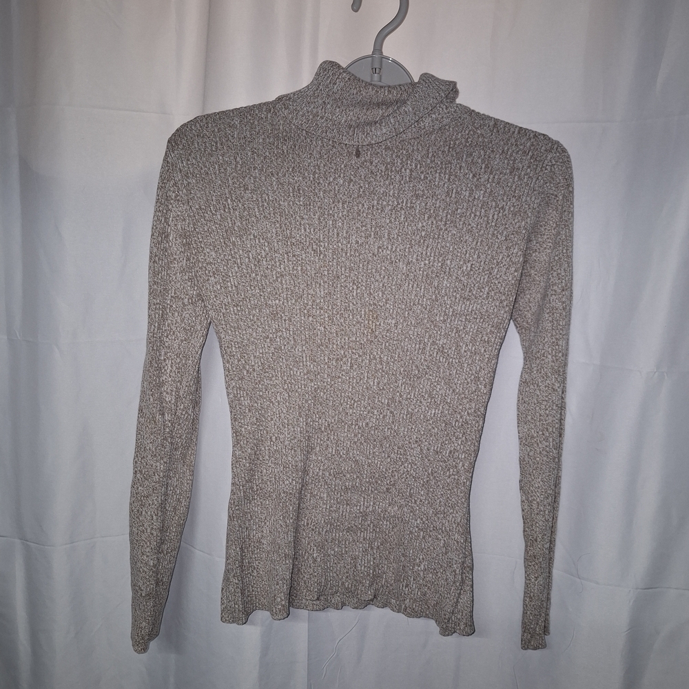 Liz Claiborne Beige Knit Turtleneck